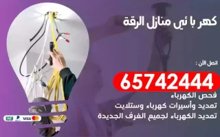 مهندس كهرباء منازل الرقة