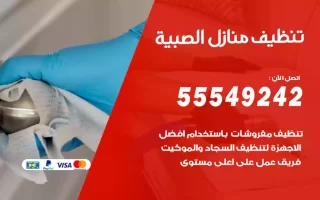 تنظيف منازل الصبية