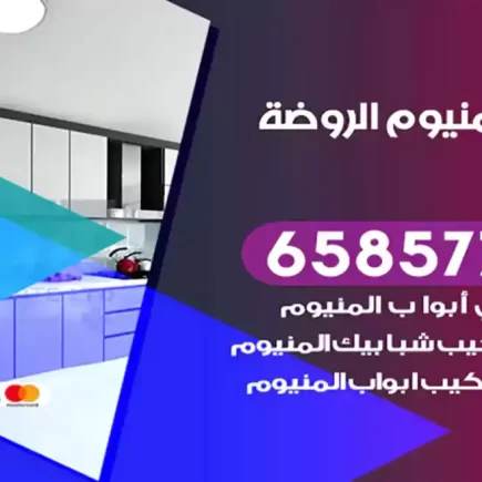 فني المنيوم الروضة