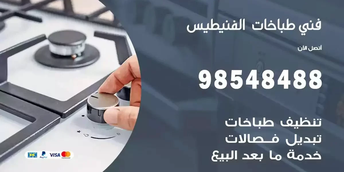 فني صيانة طباخات الفنيطيس